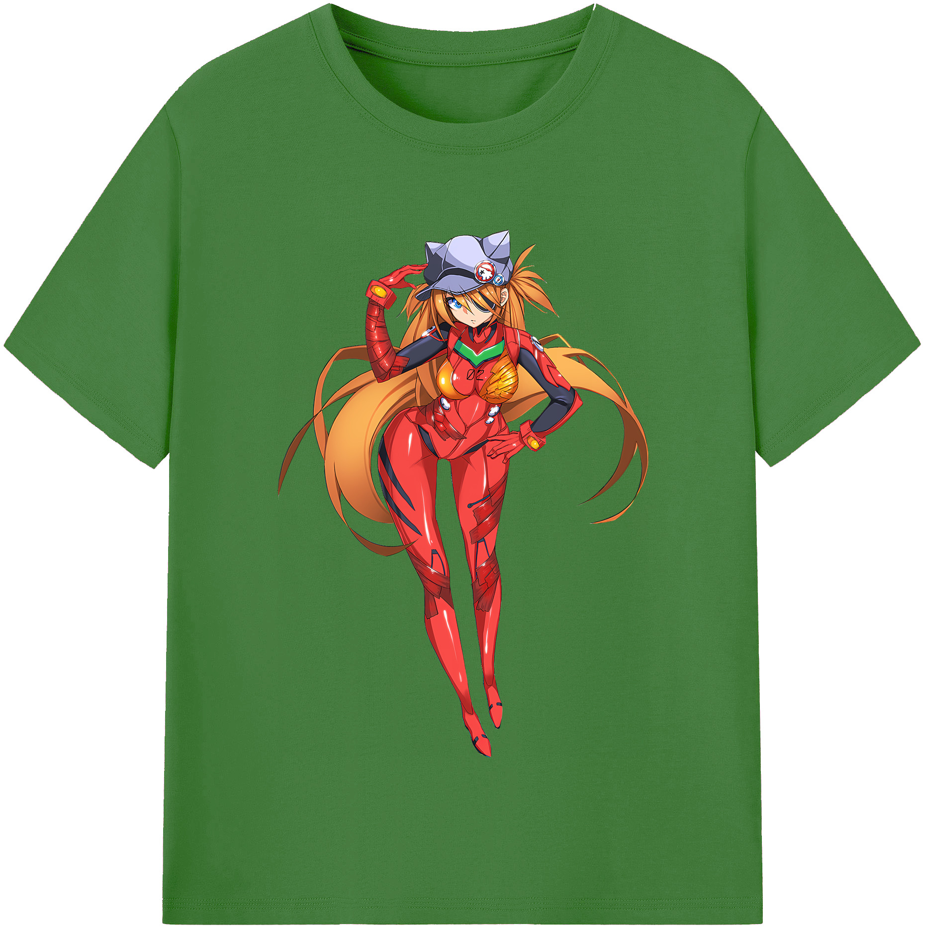 （画像用） EVA 新世紀エヴァンゲリオン レディースカジュアルプリントTシャツ（綿100％）